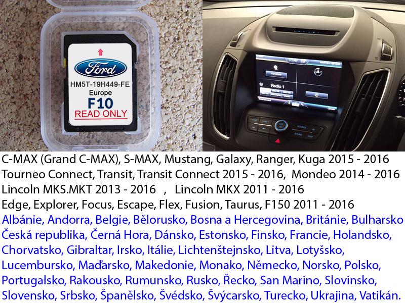 Mapy Ford Sync2 Sync1 MFD MCA FX - navigační karta - foto 2