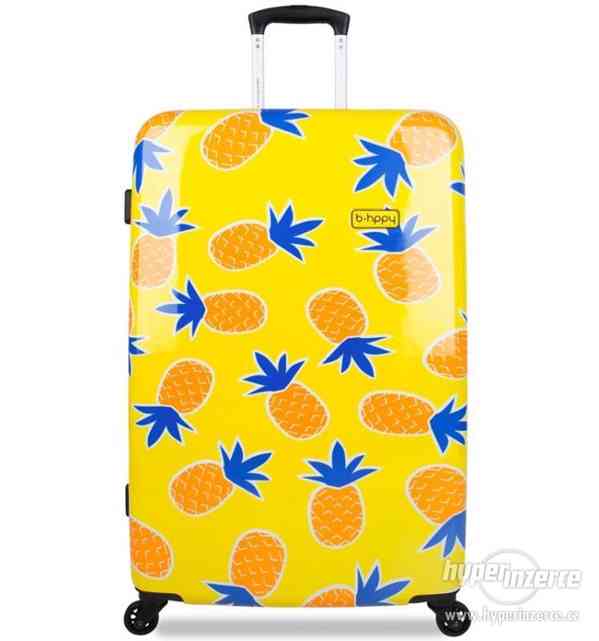 Cestovní kufr B.HPPY BH-1607/3-M - Home Sweet Pineapple - foto 1