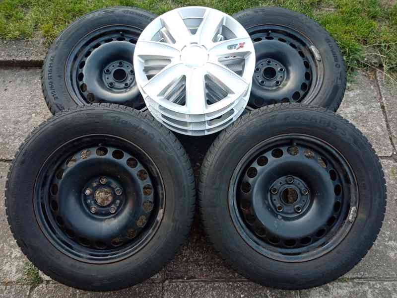 Zimní kola 16ky 5x112 pneu 90% Škoda Vw Seat Audi - dobírka - foto 1