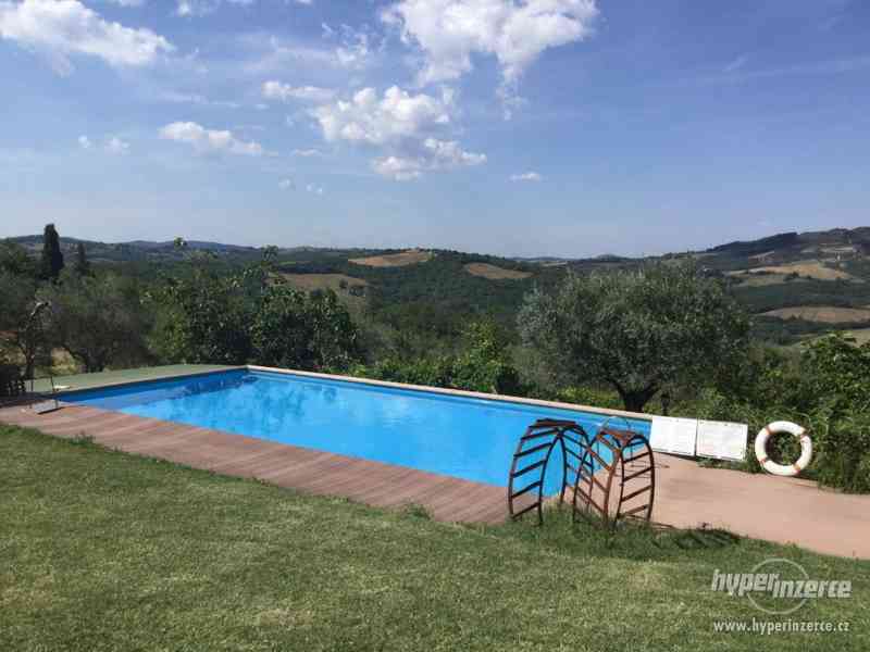 Toskánsko-Dům s bazénem, zahrada v okolí Sieny, klidné místo - foto 5