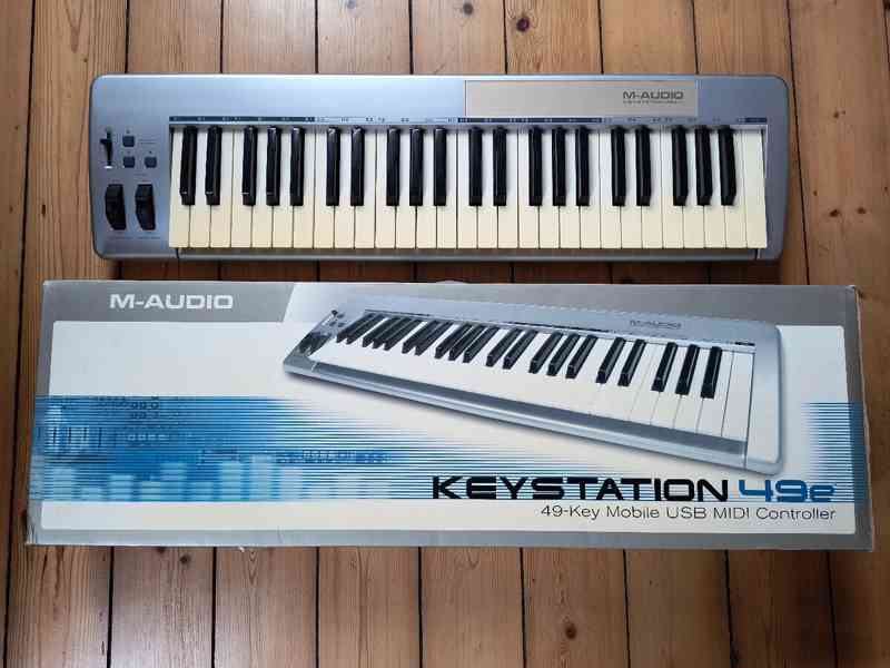 Prodám MIDI klávesy M-Audio Keystation 49e MK1 (USB) 800Kč