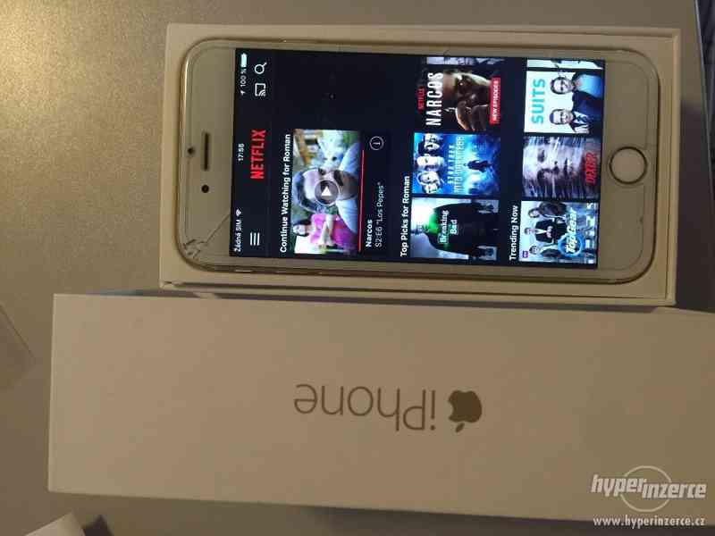iPhone 6 Gold 16 GB na prodej s rozbitým sklem - foto 13