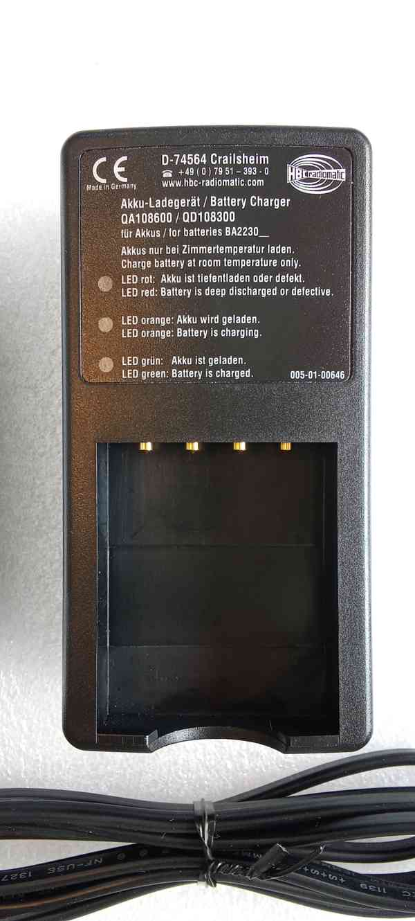 Nabíječka baterií ovladačů micron 5 HBC Radiomatic 