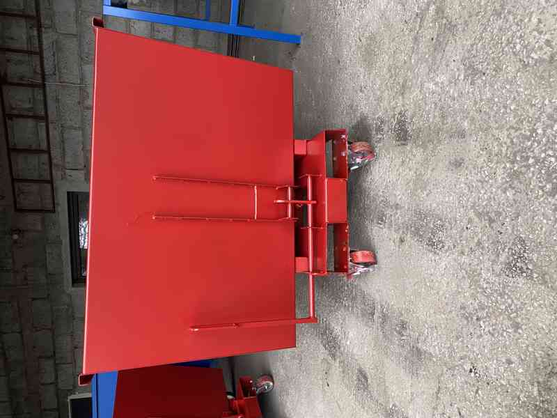 Odpadkový kontejner, kolébka, násypka, 1 m3 kontejner - foto 2