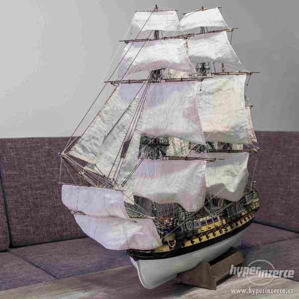 Dřevěný model historické plachetnice San Ildefonso - foto 3