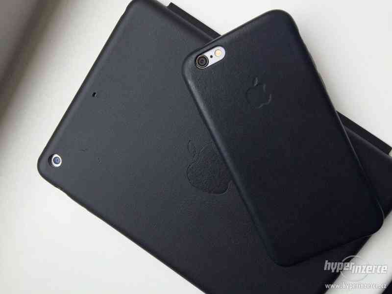 Obal/kryt/case iPhone 6/6S černý kožený - foto 1