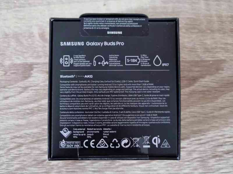 Samsung Galaxy Buds Pro SM-R190 černá NOVÉ - foto 2