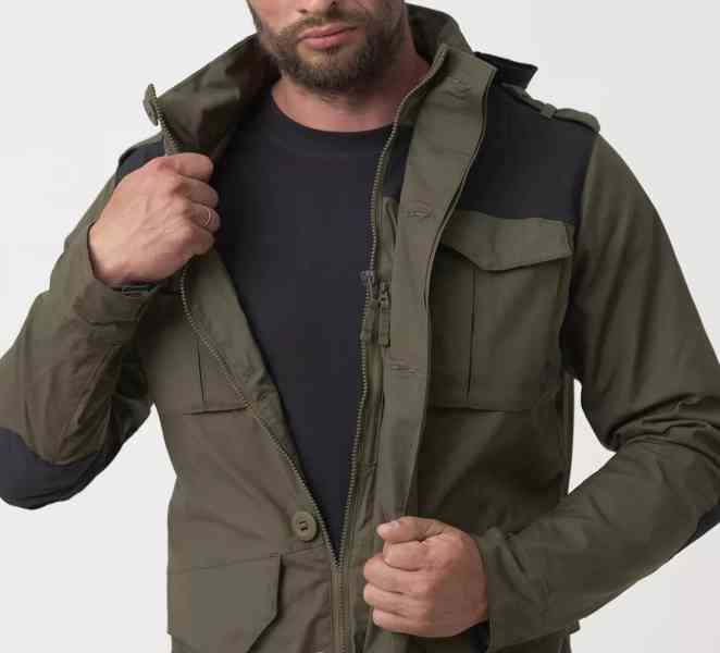 Bunda COVERT M65 TAIGA GREEN / BLACK od Helikon-Tex® Vel.XL - foto 9