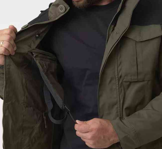 Bunda COVERT M65 TAIGA GREEN / BLACK od Helikon-Tex® Vel.XL - foto 11