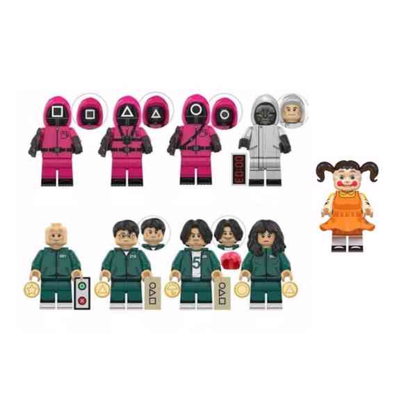 8 + 1 Figurky Squid Game (Hra na oliheň) + Puppet bazar Hyperinzerce.cz