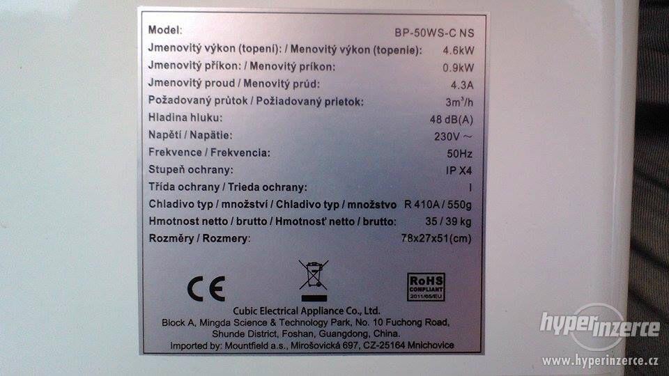 tepelné čerpadlo - foto 1