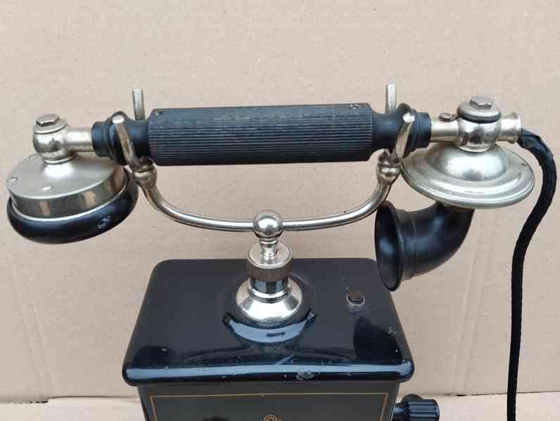Starý dánský telefon Jydsk - krásný kus do sbírky, dekorace - foto 16