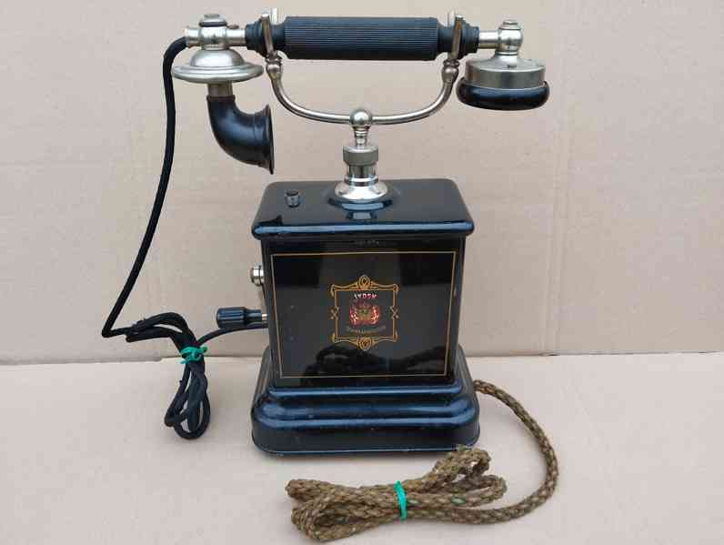 Starý dánský telefon Jydsk - krásný kus do sbírky, dekorace - foto 1