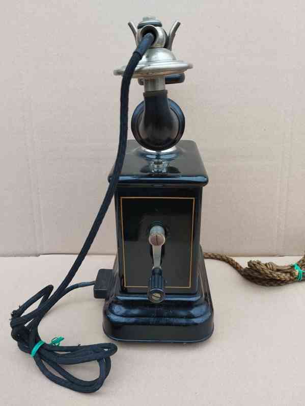 Starý dánský telefon Jydsk - krásný kus do sbírky, dekorace - foto 19