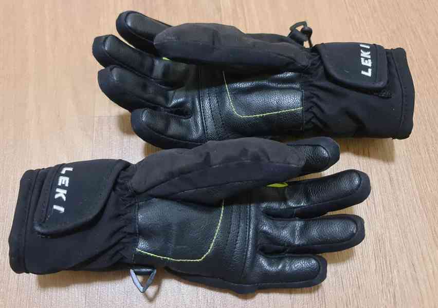 Dětské rukavice LEKI Max Junior black-lime, vel.4 - foto 4
