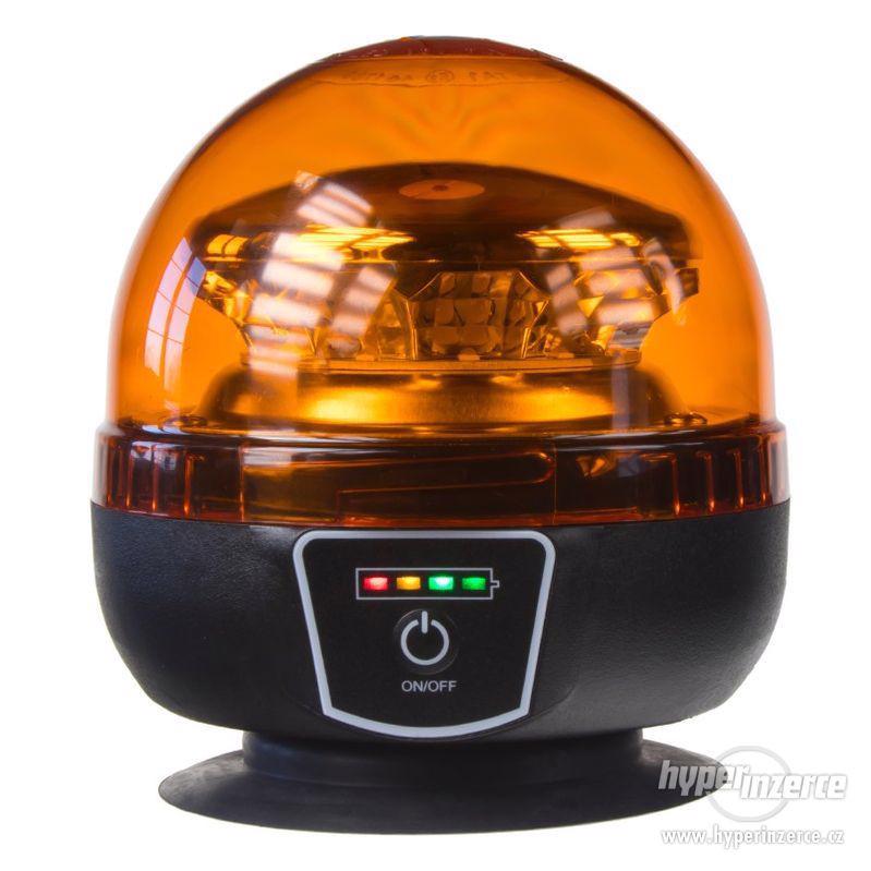 AKU LED maják, 12x1W oranžový, s magnetom, ECE R65 - foto 1