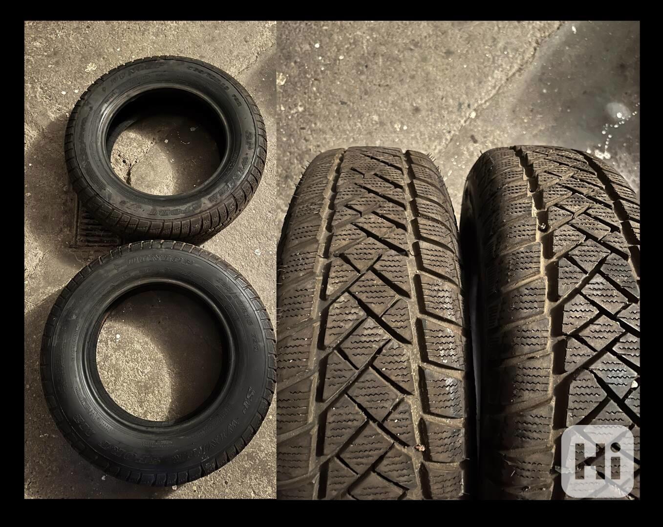 Dvě zimní pneu DUNLOP 165/70/R13 - foto 1