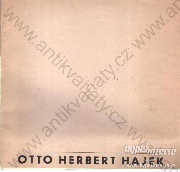 Otto Herbert Hájek 1966 katalog Špálova galerie - foto 1
