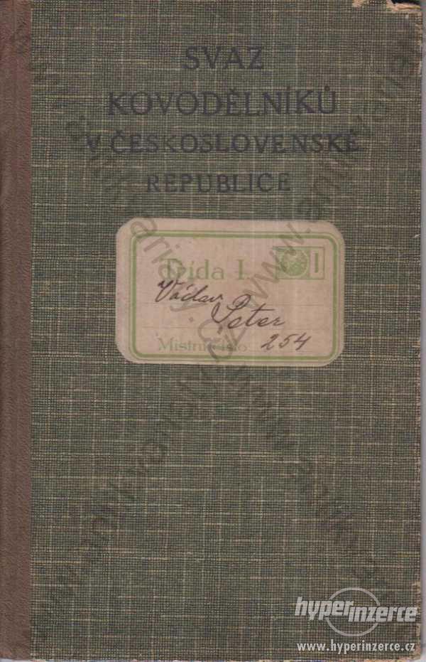 Svaz kovodělníků v Československé republice 1920 - foto 1