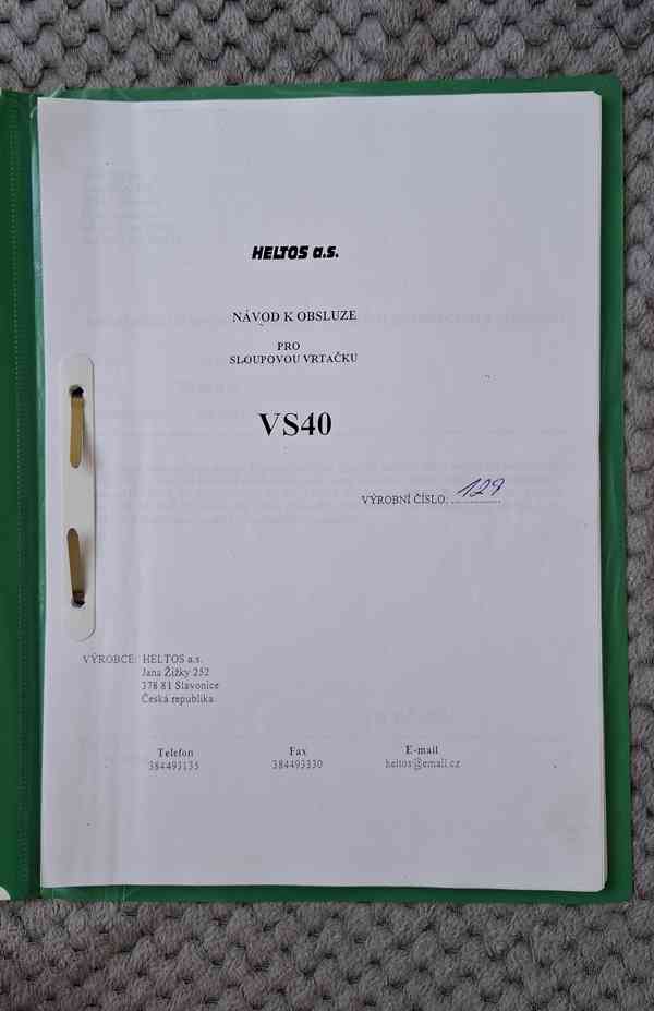 Návod vrtačky TOS  VS-40 Castor - foto 2