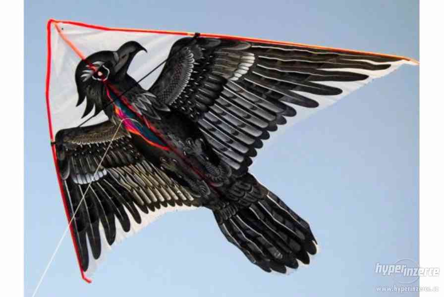 Létající drak se šňůrou o rozpětí křídel 150 cm - foto 1