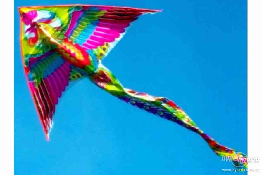 Létající drak se šňůrou o rozpětí křídel 150 cm - foto 2
