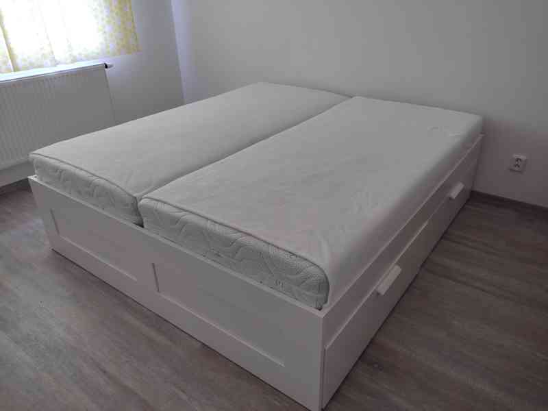 Nová postel s úložnými díly, bílá, 180x200 cm - foto 4