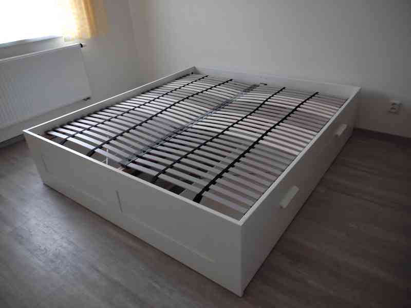 Nová postel s úložnými díly, bílá, 180x200 cm - foto 6