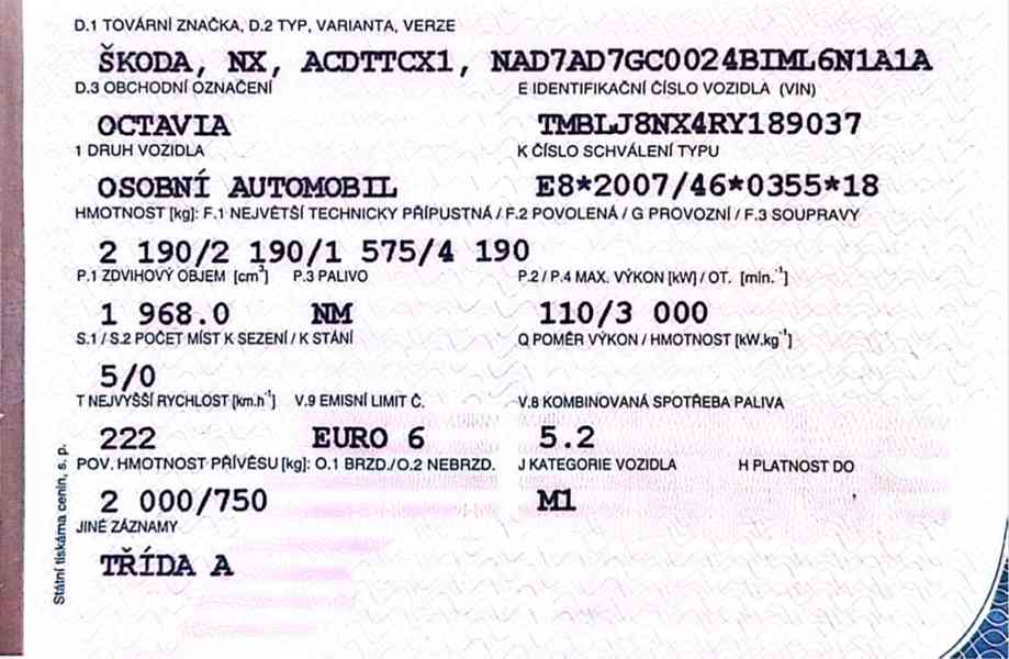 Škoda Octavia, Combi 2.0 TDI 4x4 DSG tažné zařízení ČR DPH - foto 37