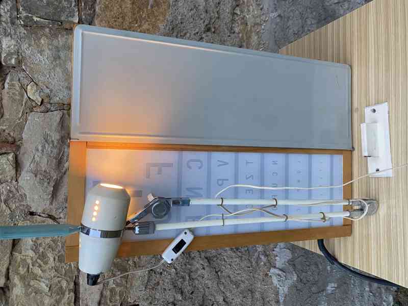 Nástěnná technická lampa - oční ordinace 80.léta - foto 3