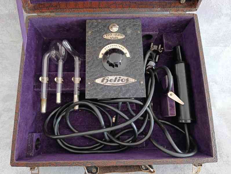 HELIOS Darsonval Violet Ray – elektrody, kufřík - foto 10