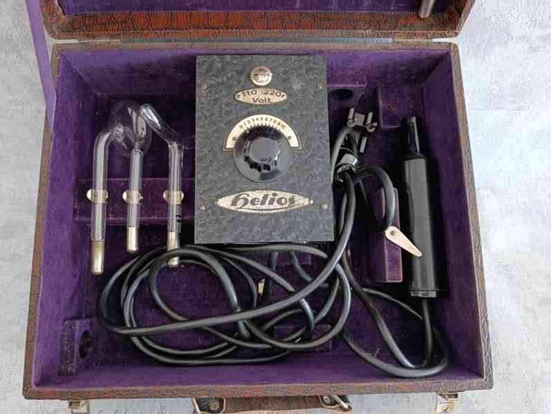 HELIOS Darsonval Violet Ray – elektrody, kufřík - foto 7