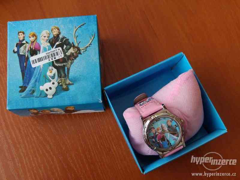 Růžové hodinky Ledové království(Frozen) v dárkové krabičce. - foto 1