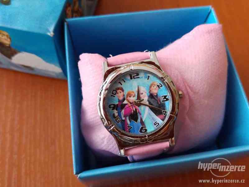 Růžové hodinky Ledové království(Frozen) v dárkové krabičce. - foto 2