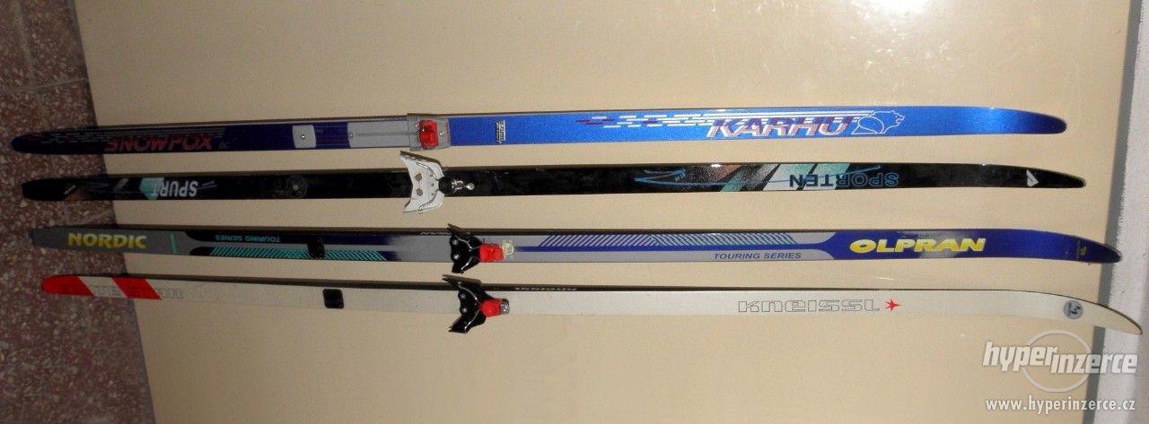 Prodám lyže běžky 195 až 210 cm, v dobrém stavu: - foto 1