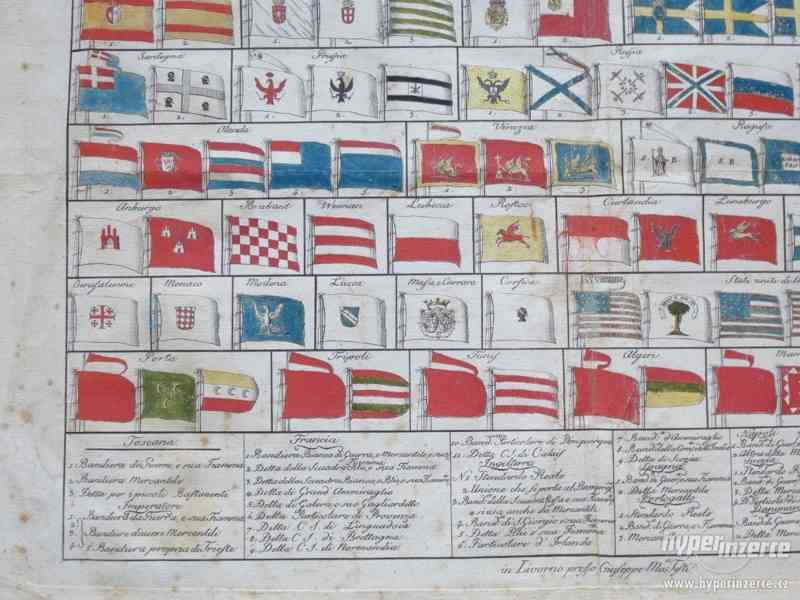 Vlajky z roku 1786, Livorno, kolorace! - foto 2