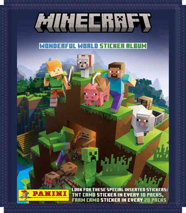 samolepky Panini Minecraft 2 Wonderful World - 123 kusů - foto 2