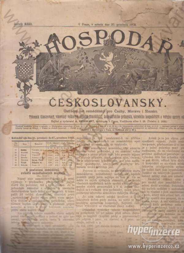 Hospodář Československý 1902 - foto 1