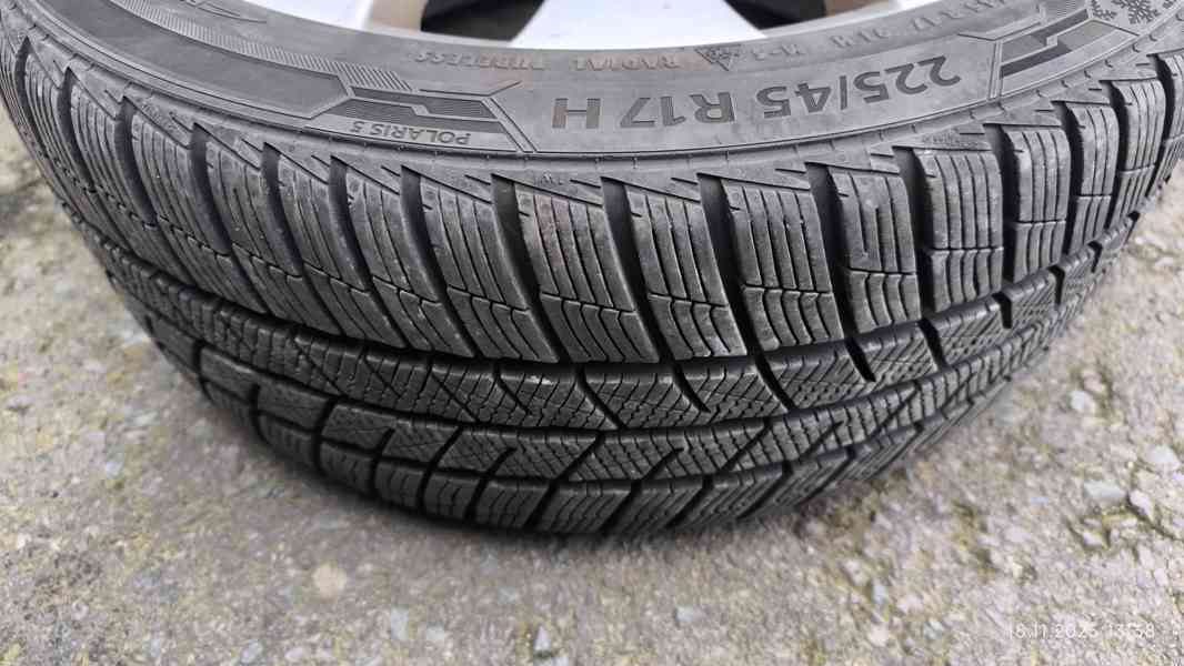 PRODÁM sadu ALU kola s pneu - 225/45 R17 - foto 7