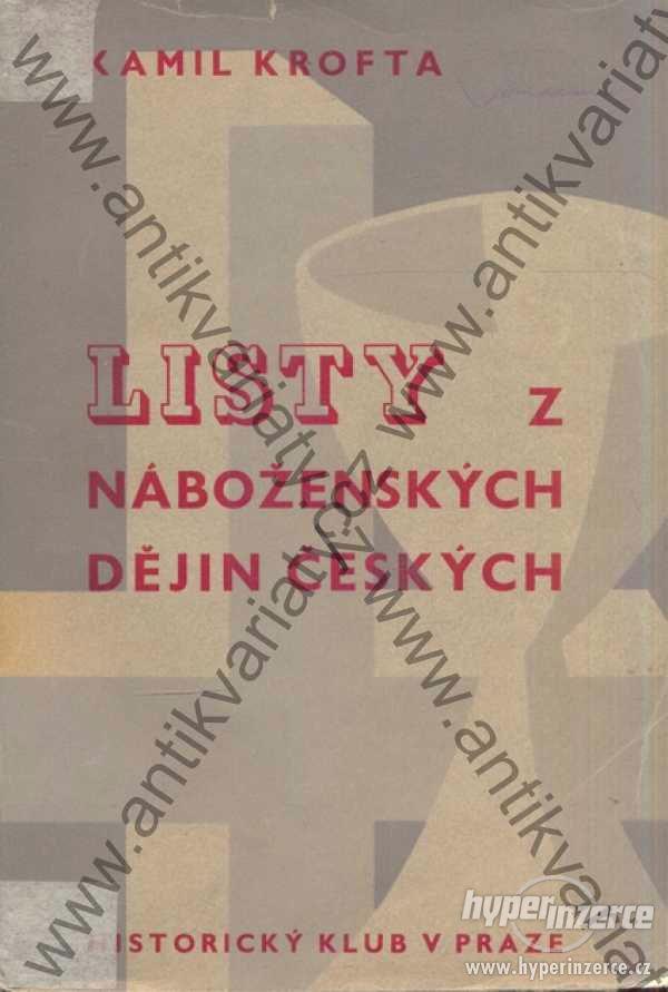 Listy z náboženských dějin českých - foto 1