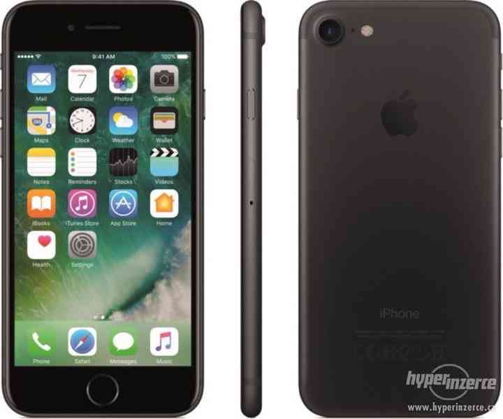 Apple iPhone 7 Black 128GB, záruka, komplet, TOP STAV - foto 1
