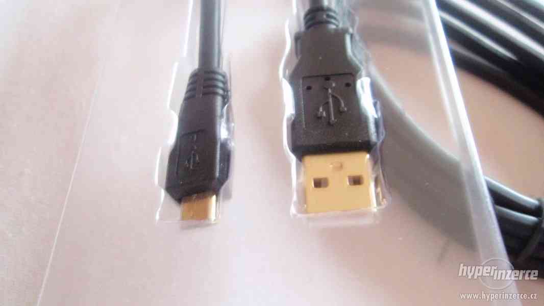 USB 2.0 datový propojovací a nabíjecí kabel A-MicroB, 1,8m - foto 4