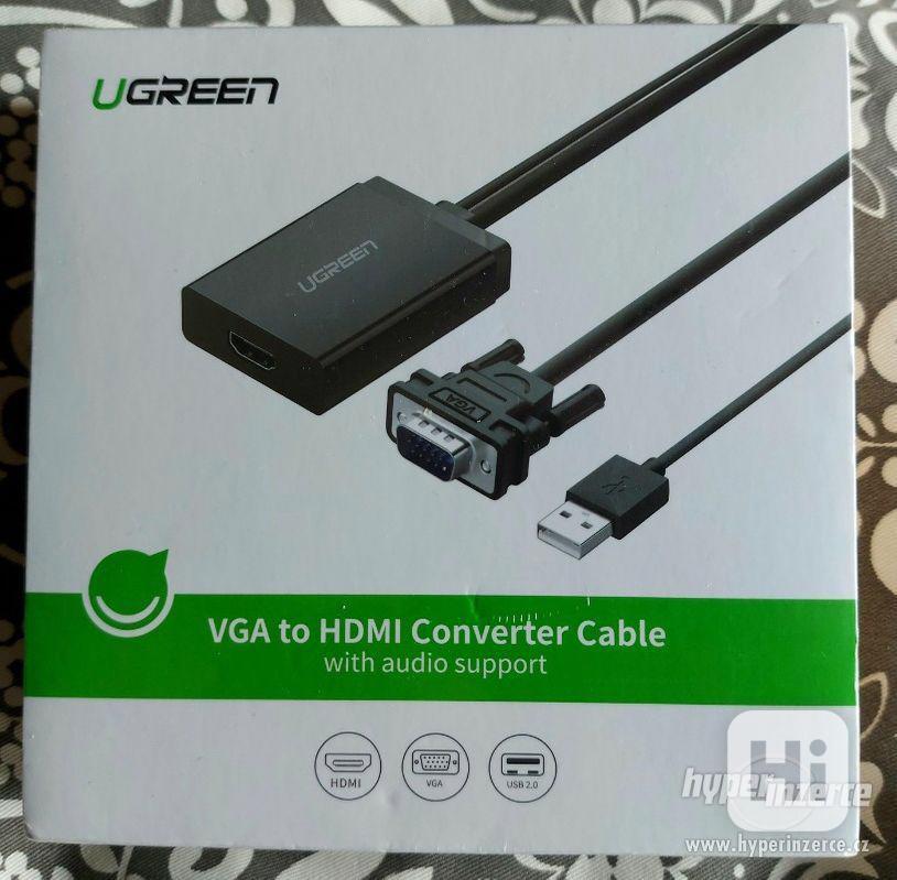 Adaptér Audio / Video  VGA na HDMI 1080P - značka UGREEN - foto 1