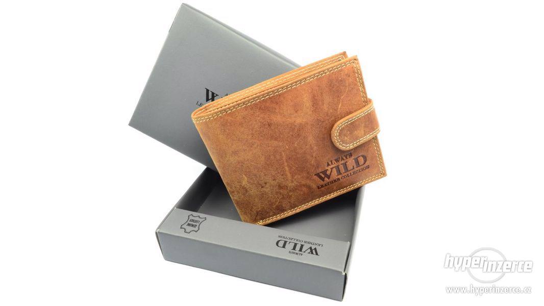 Kožená peněženka pánská s přeskou - foto 1