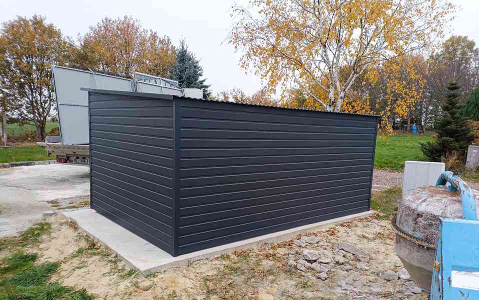 Zahradní domek 4,5x2,5m Dvoukřídlá vrata okno antracit TS898 - foto 2