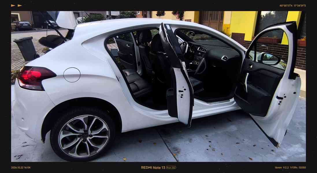 Citroën DS4 2.0 HDi (120 kW) Automat Aisin,r.v.2014,Sport - foto 7