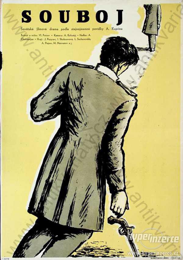 Souboj film plakát 1958 sovětské drama Kuprin - foto 1