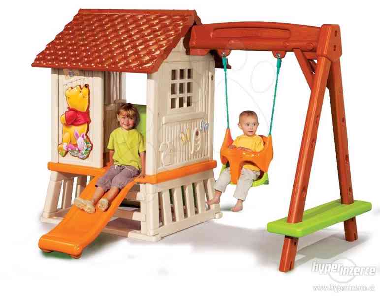 Domeček Smoby Pú se skluzavkou i houpačkou - foto 2