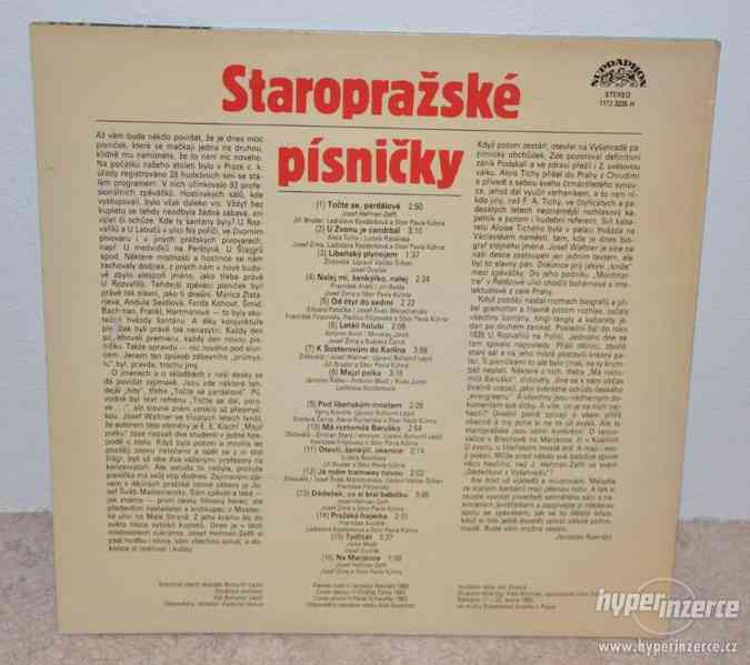 LP vinyl (gramodeska) Staropražské písničky - foto 2