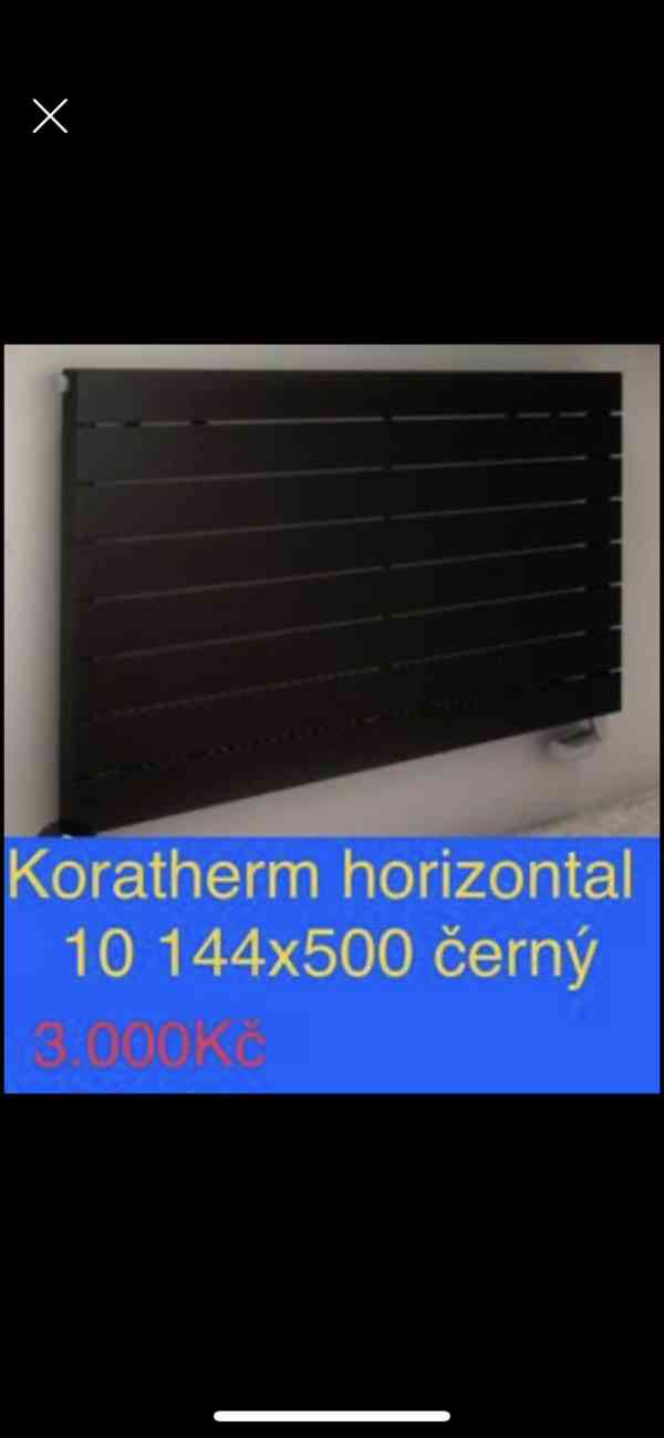 Radiator Koratherm Horizontal černý K10H014050-00-40 - foto 1